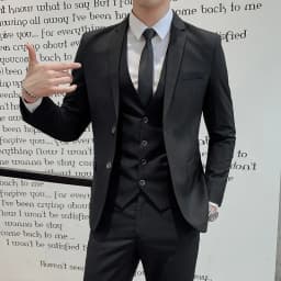 Suit Upgrade the New Fabric Men's Business Gentleman Fashion Slim Work Solid Color Plus Size Fair Dress Wedding Best Man Suit