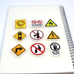 10/50/100PCS Warning Pattern Sign Stickers Pack DIY Skateboard Motorcycle Suitcase Stationery Decals Decor Phone Laptop Toys
