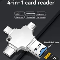 4in1 Multi-function Mobile Phone Four-in-one Multi-function OTG Adapter TF Card Reader usb card reader  card reader usb 3.0