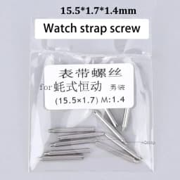 Watch Strap Screw Buckle Screw for Rolex Daytona Submariner Stainless Steel Watchband Slotted Screws Rod Shaft Watch Buckle Bolt