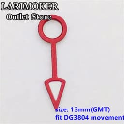 LARIMOKER Luminous GMT Watch Hands Fit Mingzhu DG 3804 NH34 ETA2836-2 Movement