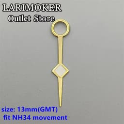 LARIMOKER Luminous GMT Watch Hands Fit Mingzhu DG 3804 NH34 ETA2836-2 Movement