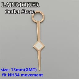 LARIMOKER Luminous GMT Watch Hands Fit Mingzhu DG 3804 NH34 ETA2836-2 Movement