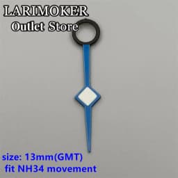 LARIMOKER Luminous GMT Watch Hands Fit Mingzhu DG 3804 NH34 ETA2836-2 Movement
