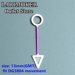 LARIMOKER Luminous GMT Watch Hands Fit Mingzhu DG 3804 NH34 ETA2836-2 Movement