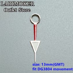 LARIMOKER Luminous GMT Watch Hands Fit Mingzhu DG 3804 NH34 ETA2836-2 Movement