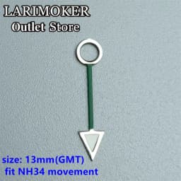 LARIMOKER Luminous GMT Watch Hands Fit Mingzhu DG 3804 NH34 ETA2836-2 Movement