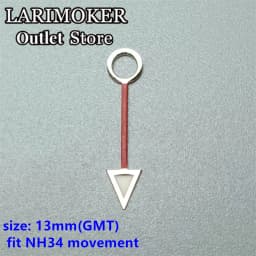 LARIMOKER Luminous GMT Watch Hands Fit Mingzhu DG 3804 NH34 ETA2836-2 Movement
