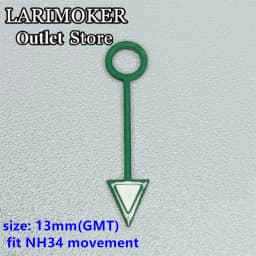 LARIMOKER Luminous GMT Watch Hands Fit Mingzhu DG 3804 NH34 ETA2836-2 Movement