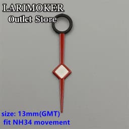 LARIMOKER Luminous GMT Watch Hands Fit Mingzhu DG 3804 NH34 ETA2836-2 Movement