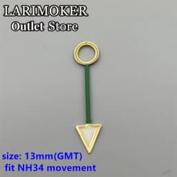 LARIMOKER Luminous GMT Watch Hands Fit Mingzhu DG 3804 NH34 ETA2836-2 Movement