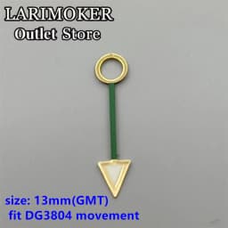 LARIMOKER Luminous GMT Watch Hands Fit Mingzhu DG 3804 NH34 ETA2836-2 Movement