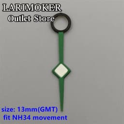 LARIMOKER Luminous GMT Watch Hands Fit Mingzhu DG 3804 NH34 ETA2836-2 Movement