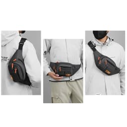 Men Women Oxford Waterproof Mobile Waist Bag Unisex Multifunctional Large Capacity Fanny Pack Wear-resistant Para Hombre 2024