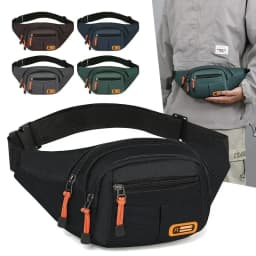 Men Women Oxford Waterproof Mobile Waist Bag Unisex Multifunctional Large Capacity Fanny Pack Wear-resistant Para Hombre 2024