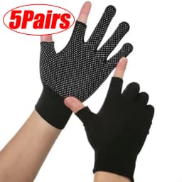 1/5/10Pairs Cycling Gloves Non-slip Touchscreen Half Finger Gloves Nylon Summer Outdoor Fitness Breathable Motorcycle Gloves