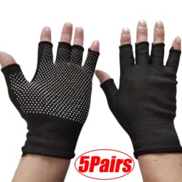 1/5/10Pairs Cycling Gloves Non-slip Touchscreen Half Finger Gloves Nylon Summer Outdoor Fitness Breathable Motorcycle Gloves