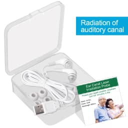 650nm LLLT Laser Therapy Rhinitis Sinusitis Tinnitus Ear Irradiation Laser Physiotherapy Earplug Otitis Media Deafness Treatment