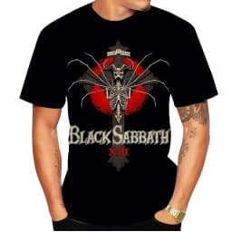 Summer fashion hot street hip-hop 3D printing trend cool black casual cool T-shirt