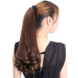 18-23 inch Synthetic Natural Strap Ponytail Wrapped Around Woman's Ponytail Long Curly Hair Wig Hairpiece For Daily Wear