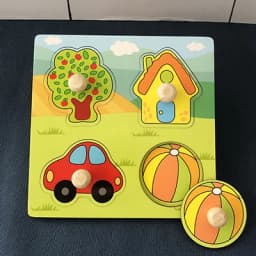 Toddlers Wooden Puzzle Montessori Baby Toys ABC Alphabet Number Shape Matching Board Game Preschool Educational Toy for Kids 2-4