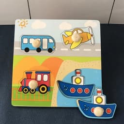 Toddlers Wooden Puzzle Montessori Baby Toys ABC Alphabet Number Shape Matching Board Game Preschool Educational Toy for Kids 2-4