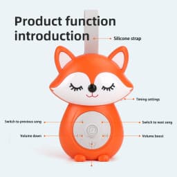 Portable White Noise Machine Baby Soother with 5 Light Music for Toddlers Timed Shutdown Sleep Sound Machine