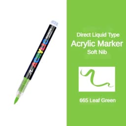 GUANGNA 16 Colors Direct-liquid Acrylic Paint Pens Brush Marker Pen for Rock Painting Stone Ceramic DIY Art Supplies Stationery
