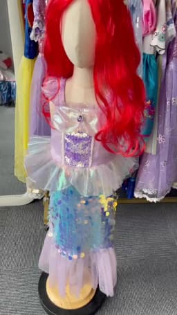 Mermaid Birthday Party Dress Summer Girl Mermaid Costume Carnival Anime Cosplay Outfits 2-10 Yrs Kids Fantasy Disguise Prom Gown