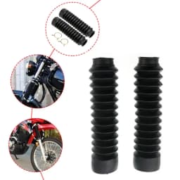 2PCS Universal Motorcycle Rubber Front Fork Dust Cover Gaiters Gators Boots For CG125 CG150 Front Shock Absorber Dust Cover