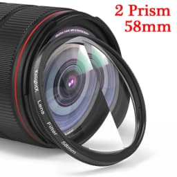 KnightX 58mm Prism Filter Kaleidoscope FX Split Diopter Special Effects Photography Accessorie for Canon Nikon Olympus