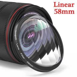 KnightX 58mm Prism Filter Kaleidoscope FX Split Diopter Special Effects Photography Accessorie for Canon Nikon Olympus