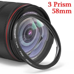 KnightX 58mm Prism Filter Kaleidoscope FX Split Diopter Special Effects Photography Accessorie for Canon Nikon Olympus