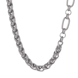 Yhpup 316L Stainless Steel Chain Necklace Statement Golden Glossy Thick Chunky Collar Necklace цепочка на шею женская Gift New