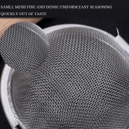 Stainless Steel Cooking Spices Infuser Fine Mesh Loose Tea Herbal Strainer Filter with Extended Chain Kitchen Seasoning Balls
