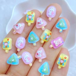 50pcs New Cute 9mm Resin Mini Penguin Series Flat back Stone Figurines DIY Wedding Scrapbook Manicure Accessories