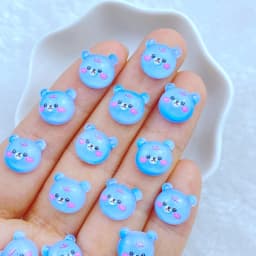 50pcs New Cute 9mm Resin Mini Penguin Series Flat back Stone Figurines DIY Wedding Scrapbook Manicure Accessories