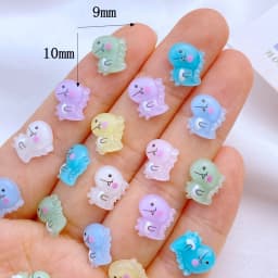 50pcs New Cute 9mm Resin Mini Penguin Series Flat back Stone Figurines DIY Wedding Scrapbook Manicure Accessories