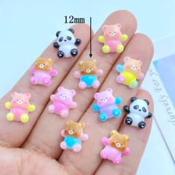 50pcs New Cute 9mm Resin Mini Penguin Series Flat back Stone Figurines DIY Wedding Scrapbook Manicure Accessories