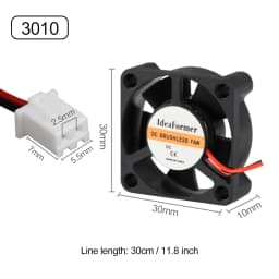 3010/4010/5015/5010/ DC Cooling Fan Centrifugal Blower Fan 5V 12V / 24V Brushless 2-Wire Cooling Fan For 3D Printer Accessories