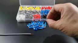 100PCS Tubular Crimp Terminals Electrical Wire Cable Ferrules Connectors E0508 E7508 E1008 E1508 E2508 E4009 E6012 Ring Sleeve