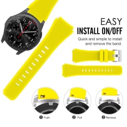 20mm 22mm Band for Samsung Galaxy Watch 3 4 5 46mm/42mm/active 2 Gear S3 Frontier/S2/Sport Silicone Bracelet Huawei GT 2 Strap