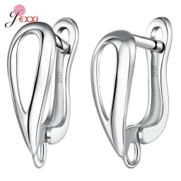DIY Jewelry Marking 925 Sterling Silver Crystal Earrings Findings Clasps Hooks For Women Handmade Accessories Cheap Wholesale