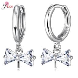 DIY Jewelry Marking 925 Sterling Silver Crystal Earrings Findings Clasps Hooks For Women Handmade Accessories Cheap Wholesale