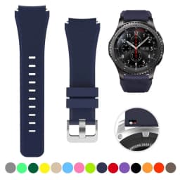 22mm Silicone Bands for Samsung Galaxy Watch 3 45mm/Gear S3 Classic/Frontier/Huawei Watch GT 2 3 Pro 46mm Amazfit GTR/Pace Strap