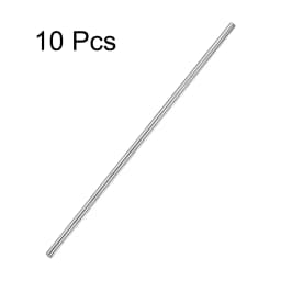 10Pcs 2.5/3/4/5/6mm Dia 304 Stainless Steel Rod Strong Rust-resistant Linear Shaft Solid Round Rod Bar for Motor Shaft Model Car