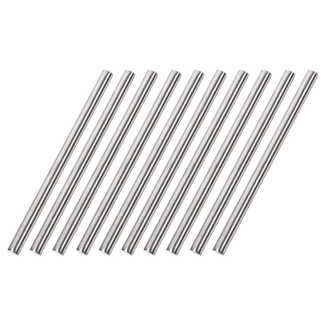 10Pcs 2.5/3/4/5/6mm Dia 304 Stainless Steel Rod Strong Rust-resistant Linear Shaft Solid Round Rod Bar for Motor Shaft Model Car