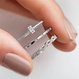 Huitan Fashion Thin Rings for Women Micro Paved CZ Stone Simple Stylish Female Accessories Versatile Design Wedding Band Jewelry