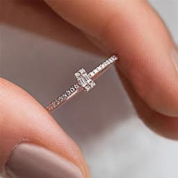 Huitan Fashion Thin Rings for Women Micro Paved CZ Stone Simple Stylish Female Accessories Versatile Design Wedding Band Jewelry