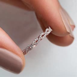 Huitan Fashion Thin Rings for Women Micro Paved CZ Stone Simple Stylish Female Accessories Versatile Design Wedding Band Jewelry